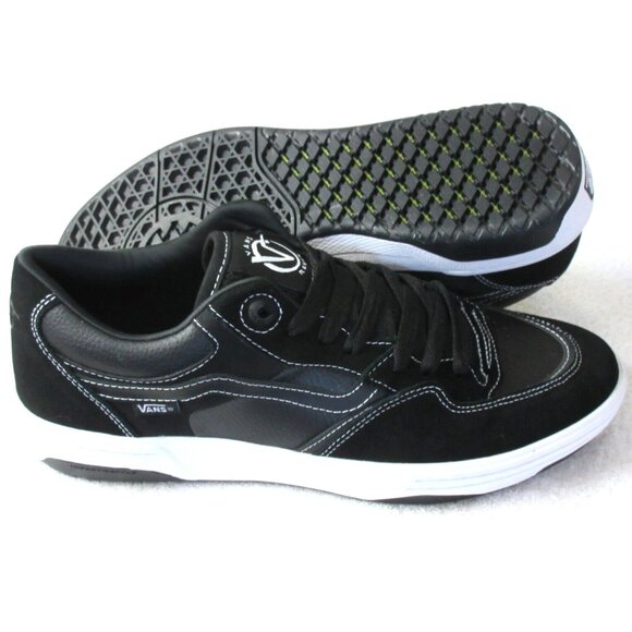 Vans Men's Rowan Zorilla 2 Black White Suede Leather Skate Shoes size 12 NIB - Picture 2 of 5